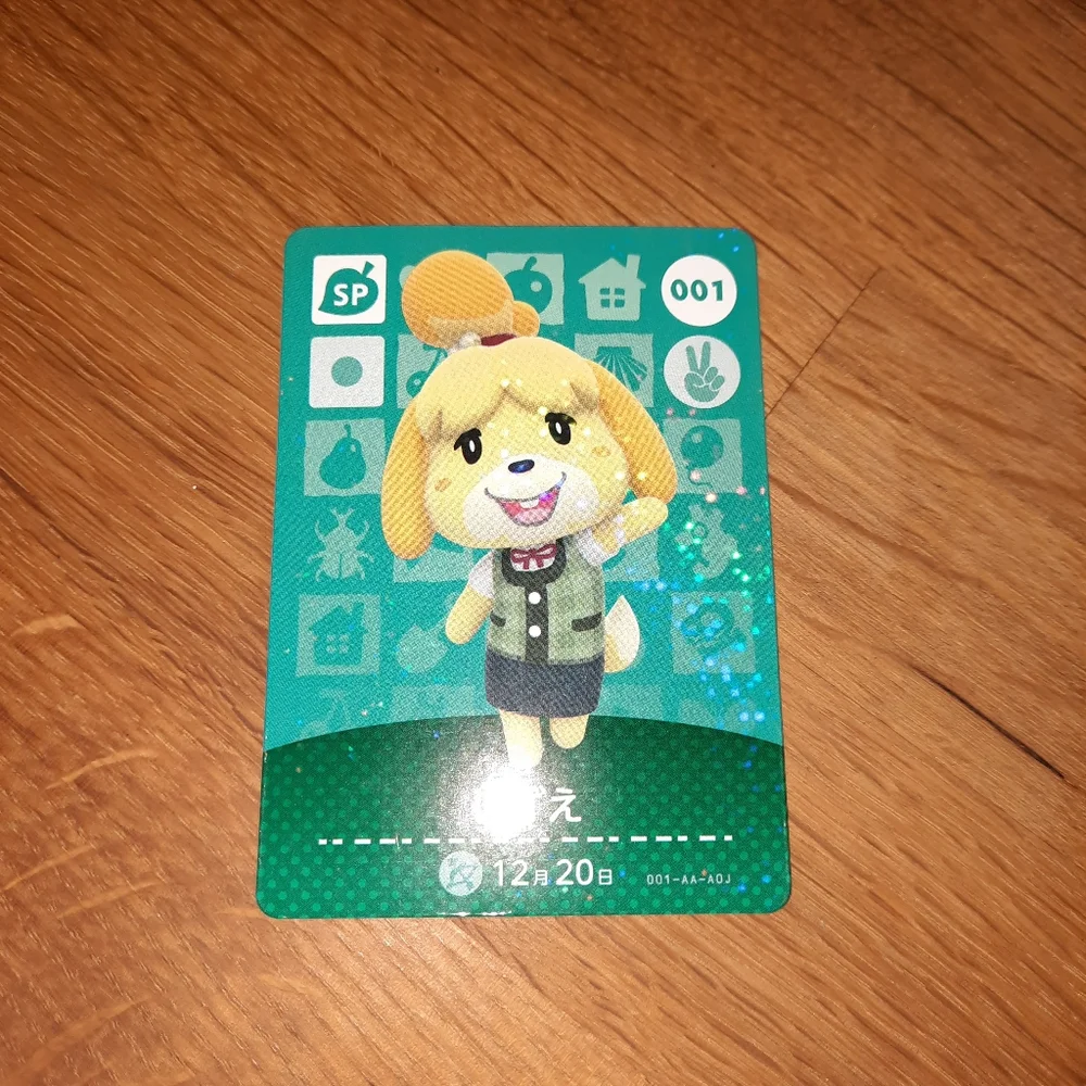 Isabelle / しずえ 🌈holographic🌈 amiibo card
